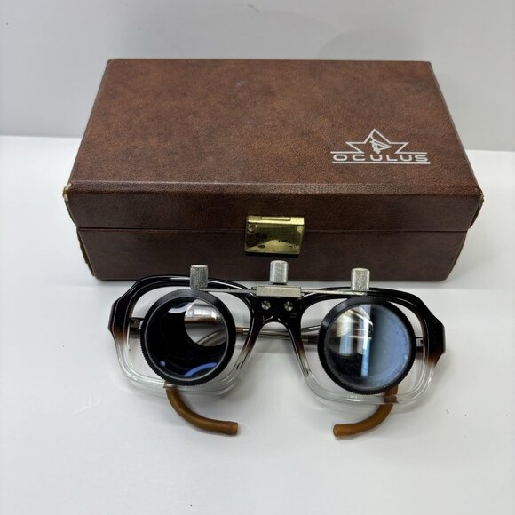 VTG Oculus Orascoptic CE Loupes 52 20 Made In Germany 2.5x Dentist HTF Magnifier - Picture 1 of 12